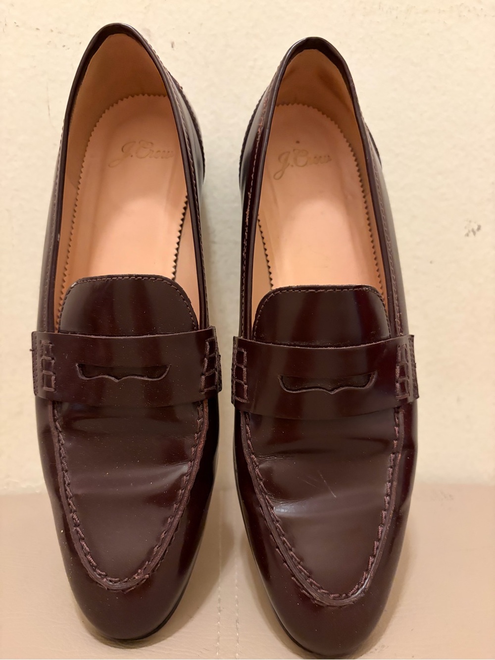 JCrew Patent Leather Loafers, 7.5
